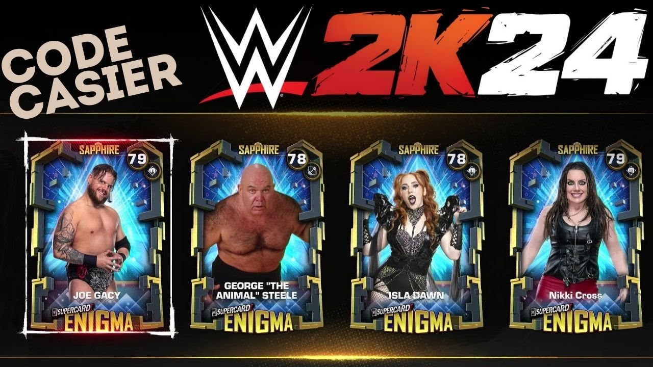 NOUVELLES CARTES en code casier !!!! MA FACTION WWE 2k24