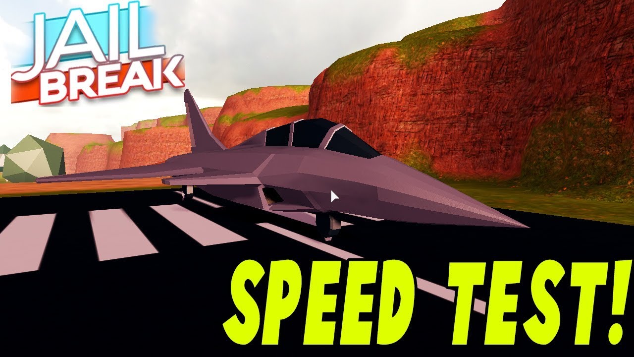 Jailbreak FIGHTER JET SPEED TEST! NEW FASTEST PLANE Roblox Jailbreak