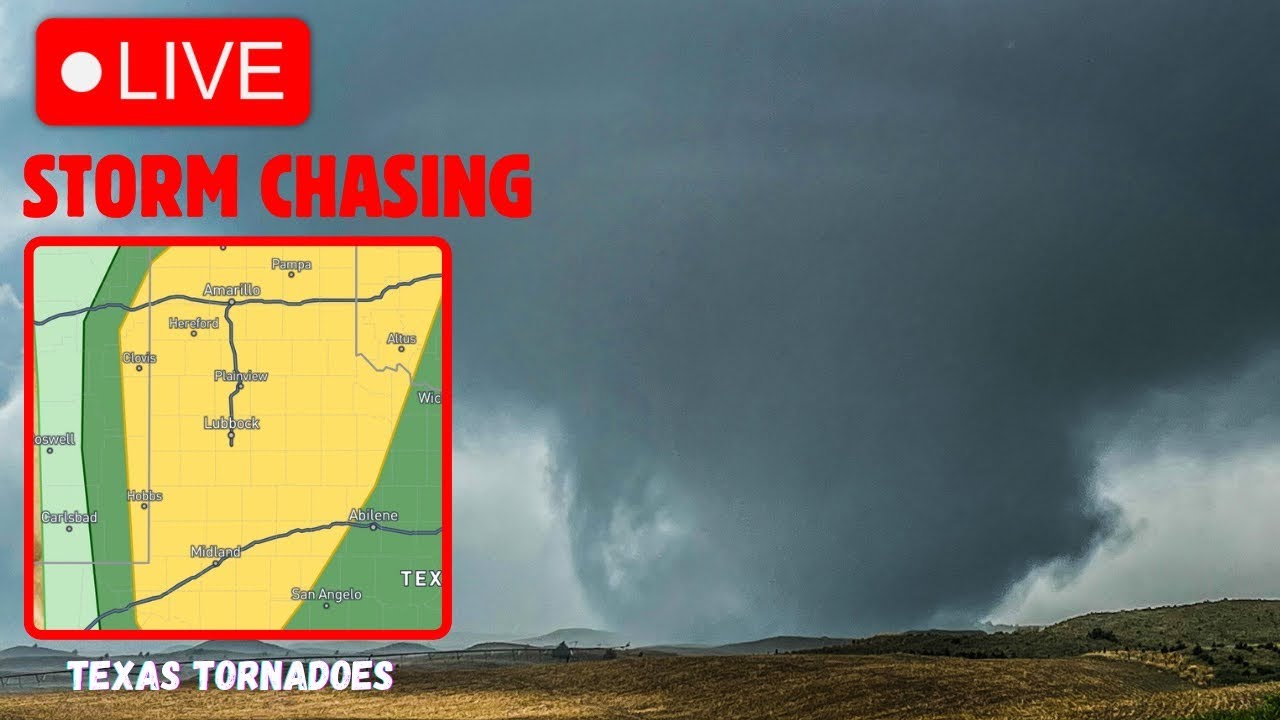 LIVE STORM CHASER: TEXAS SUPERCELL/TORNADO THREAT - YouTube