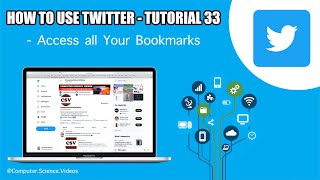 How to USE Twitter on a Computer - Access all Your Bookmarks | Tutorial 33