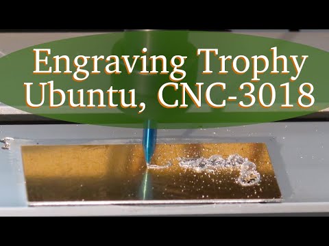 Ubuntu, Inkscape, and CNC-3018 micro machine: Engraving trophy plaques