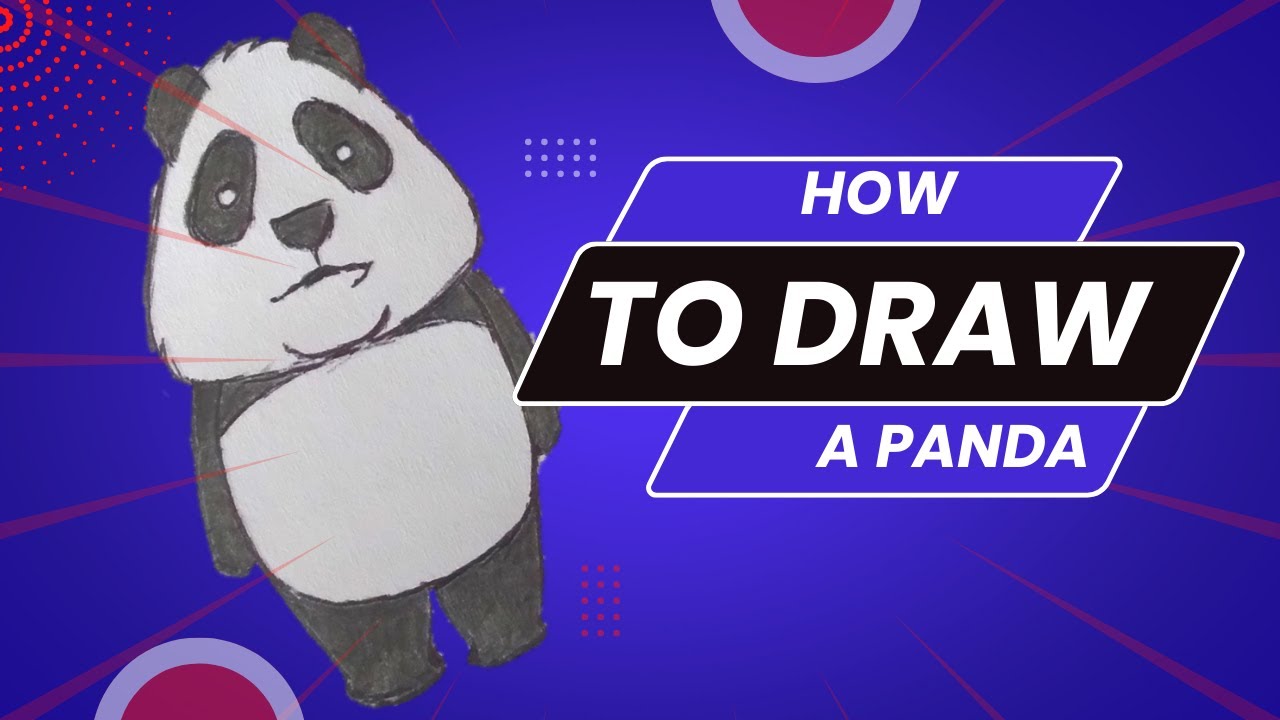 How To Draw A Panda - YouTube