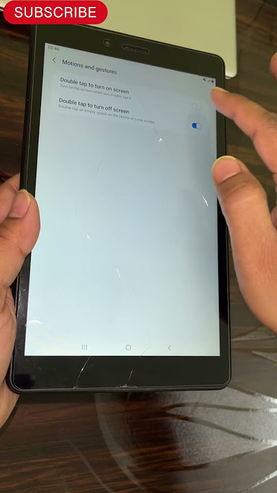Samsung tab double tap to turn on screen#setting#tricks#samsung