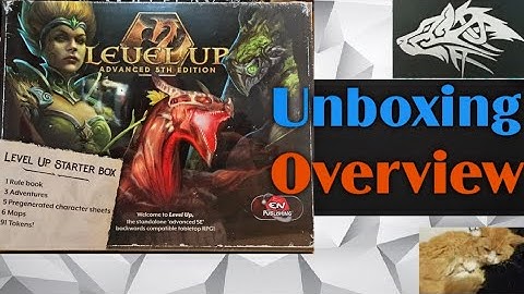 🐉➕️ unboxing & overview of the starter set for Level up Advanced 5th edition , published by EN World