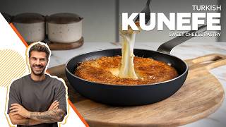 Turkish Kunefe – Sweet Cheese Pastry | Baking With Akis