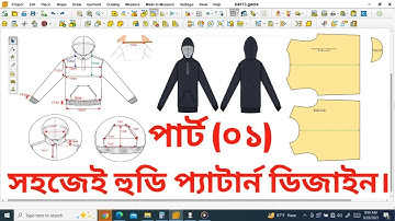 How to make jacket hood pattern | Moon Pattern Design | Hood Pattern Design | Gemini Software video