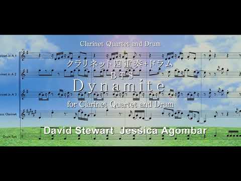 BTS (防弾少年団) / Dynamite クラリネット四重奏 + Drum \  楽譜 Clarinet Quartet