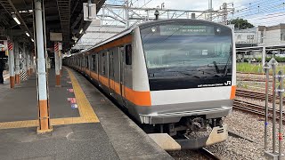 JR青梅線E233系0番台八トタT36編成 拝島駅発車
