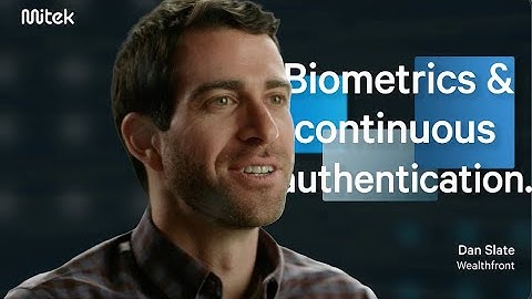 Dan Slate - Wealthfront | Biometrics & continuous authentication | Innovator Series