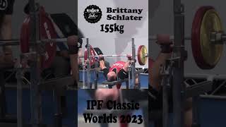 Brittany Schlater - 1st Place 693.5kg Total *WR* - 84+kg Class 2023 IPF World Women&#39;s Classic