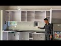 skillful construction skills of talented masters install granite kitchen countertops