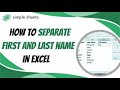 Excel में First Name और Last Name कैसे Separate करें | Easy Formula Tutorial in Hindi
