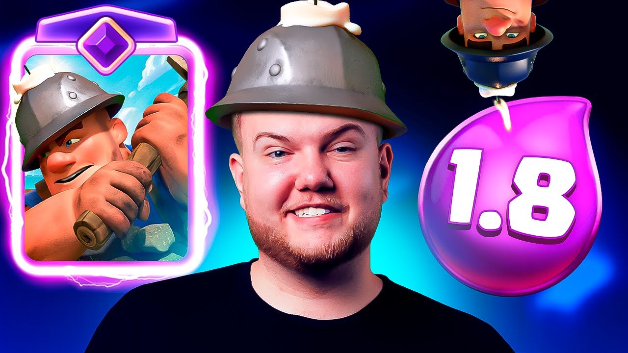 1.8 MINER CYCLE😱 FASTEST DECK IN CLASH ROYALE! 