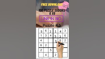 Mastering the Sudoku 6x6 Puzzle: Take on the Challenge of 5 Mind-Bending Levels! 🧠🔢 #SudokuChallenge