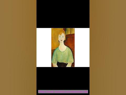 Как живая! Ожившая картина Амедео Модильяни "Девушка в зелёной блузке ...