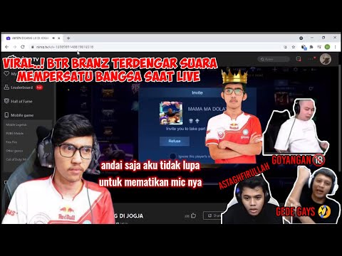 BTR BRANZ LUPA MEMATIKAN MIC TERDENGAR SUARA MEMPERSATU BANGSA