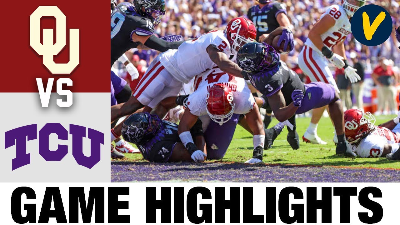 18 Oklahoma vs TCU 2022 College Football Highlights YouTube