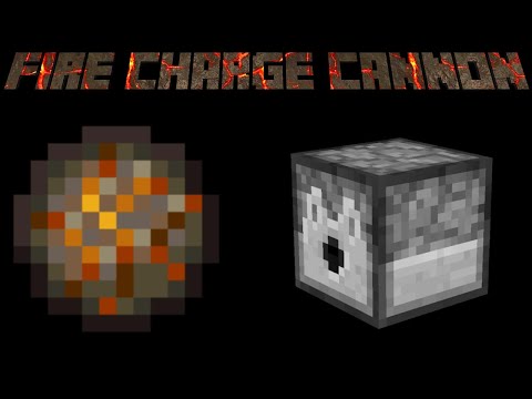Minecraft Fire Charge Cannon Tutorial