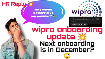 WIPRO ONBOARDING UPDATE|| NEXT ONBOARDING IN DECEMBER?||PLACEMENT ZONE||BY RAVI