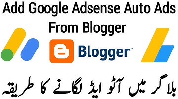 How To Add Google Adsense Auto Ads From Blogger | Blogger Me Auto Ads Kaise Lagaye