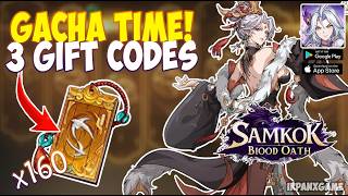 Gacha Time!! 160 Summon Tickets + 3 Working Codes | Samkok: Blood Oath screenshot 2
