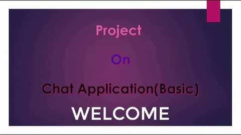 Chat Application Using PHP, MYSQL
