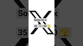 Solve for x #trivia #question #fun
