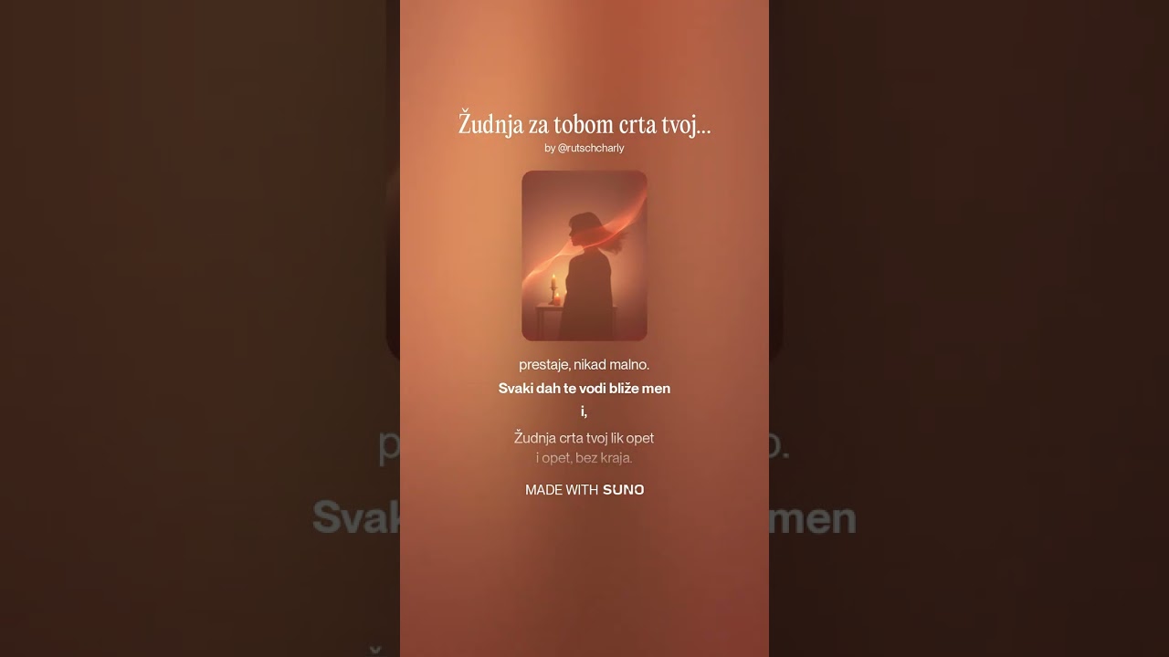 Žudnja za tobom crta tvoju sliku