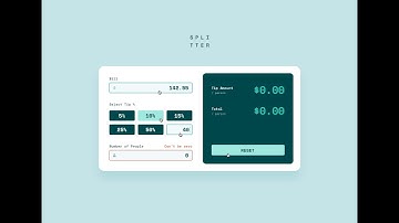 Tip Calculator App  |  HTML5 & CSS3 & JS