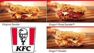 Checkout Basket KFC Original Double, Zinger Double & Pizza Double
