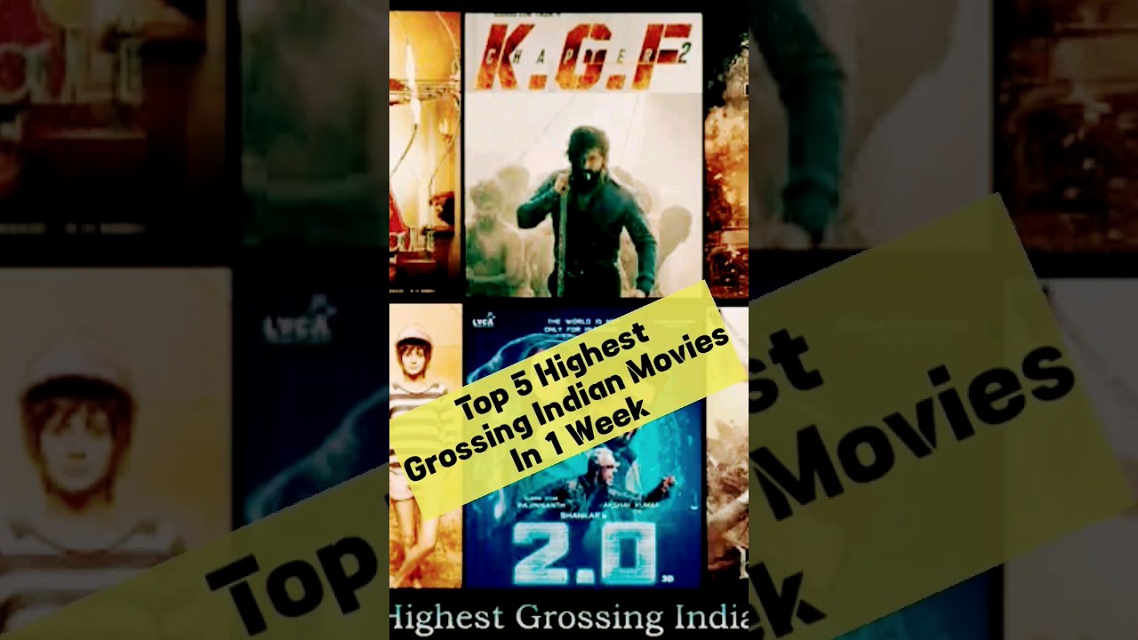 Top 5 most grossing movies in 7 days 