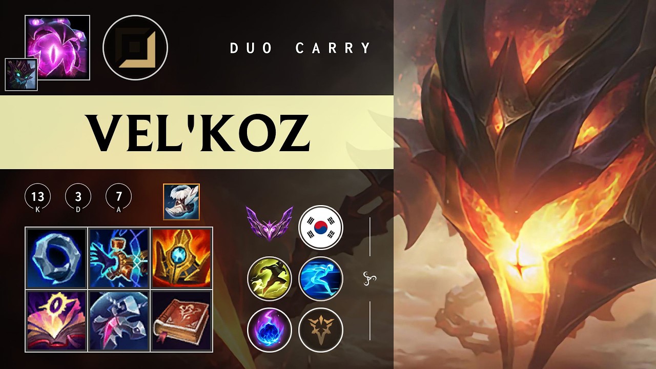 Vel'Koz Carry vs Jhin - KR Master Patch 26.04