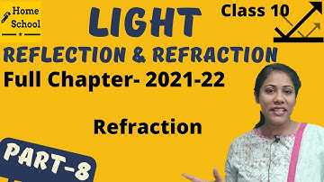 Light Reflection and Refraction Class 10 Physics | CBSE | NCERT | Refraction| Part-8