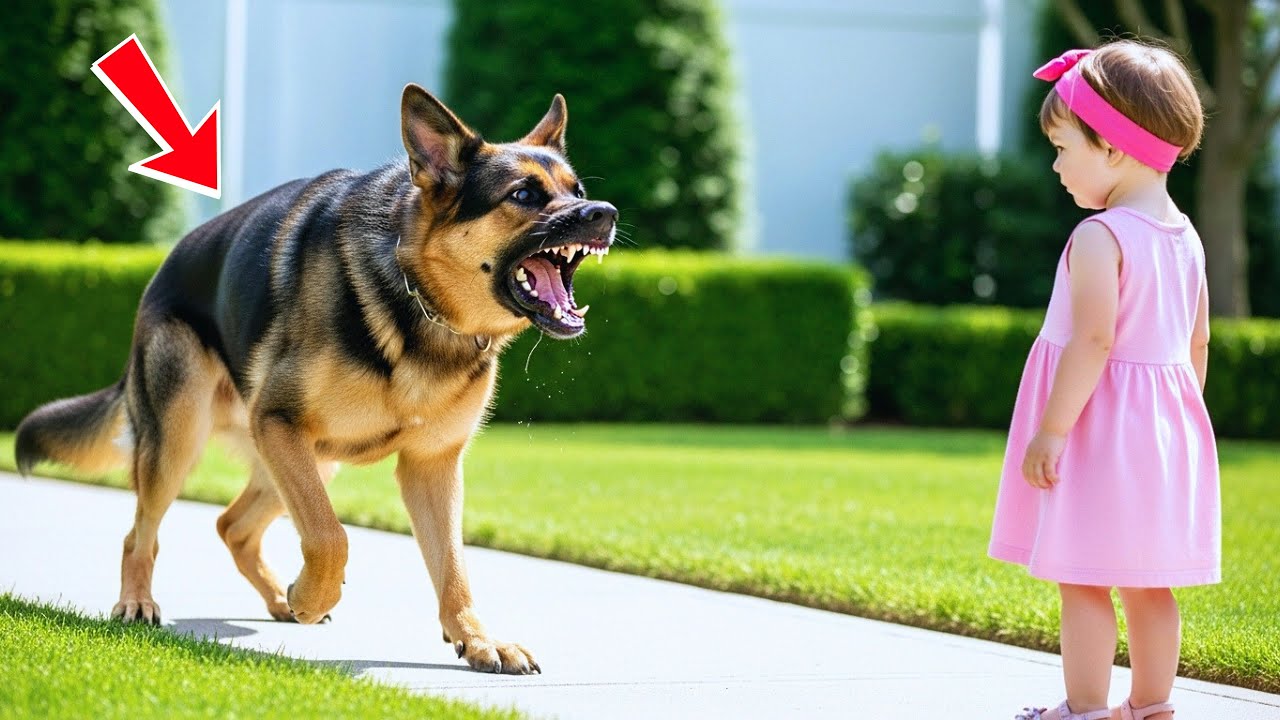 Personne Ne Pouvait Toucher Ce Berger Allemand Agressif — Jusqu’À Ce Qu’Une Fillette Change Tout