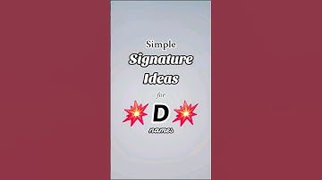 "D" Signature Style Ideas | Simple Designs for YOUR Name #fyp