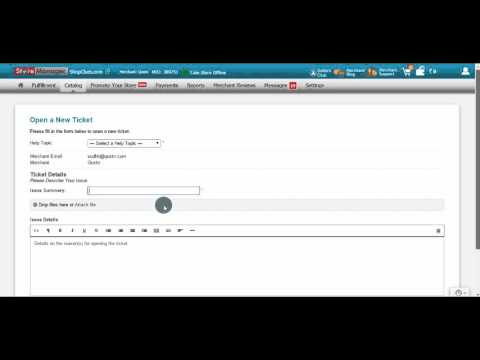 How to create a new ticket on ShopClues?