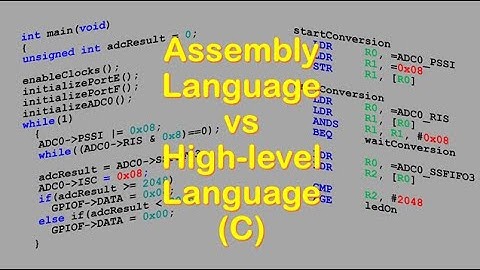 #99 Assembly Language vs High-level Language (C)