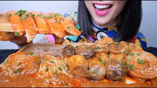 OYSTER ENOKI MUSHROOMS + SNOW FUNGUS + IMITATION CRAB (ASMR EATING SOUNDS) NO TALKING | SAS-ASMR