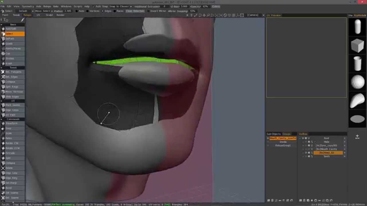 ⁣Creating a Mouth Cavity Pt.2