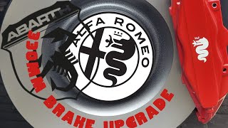 The cheapest 330mm big brake upgrade kit for Alfa Romeo MiTo & Abarth 500 595 695 Punto!