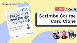 Live-code a course card clone | HTML, CSS, frontend web development
