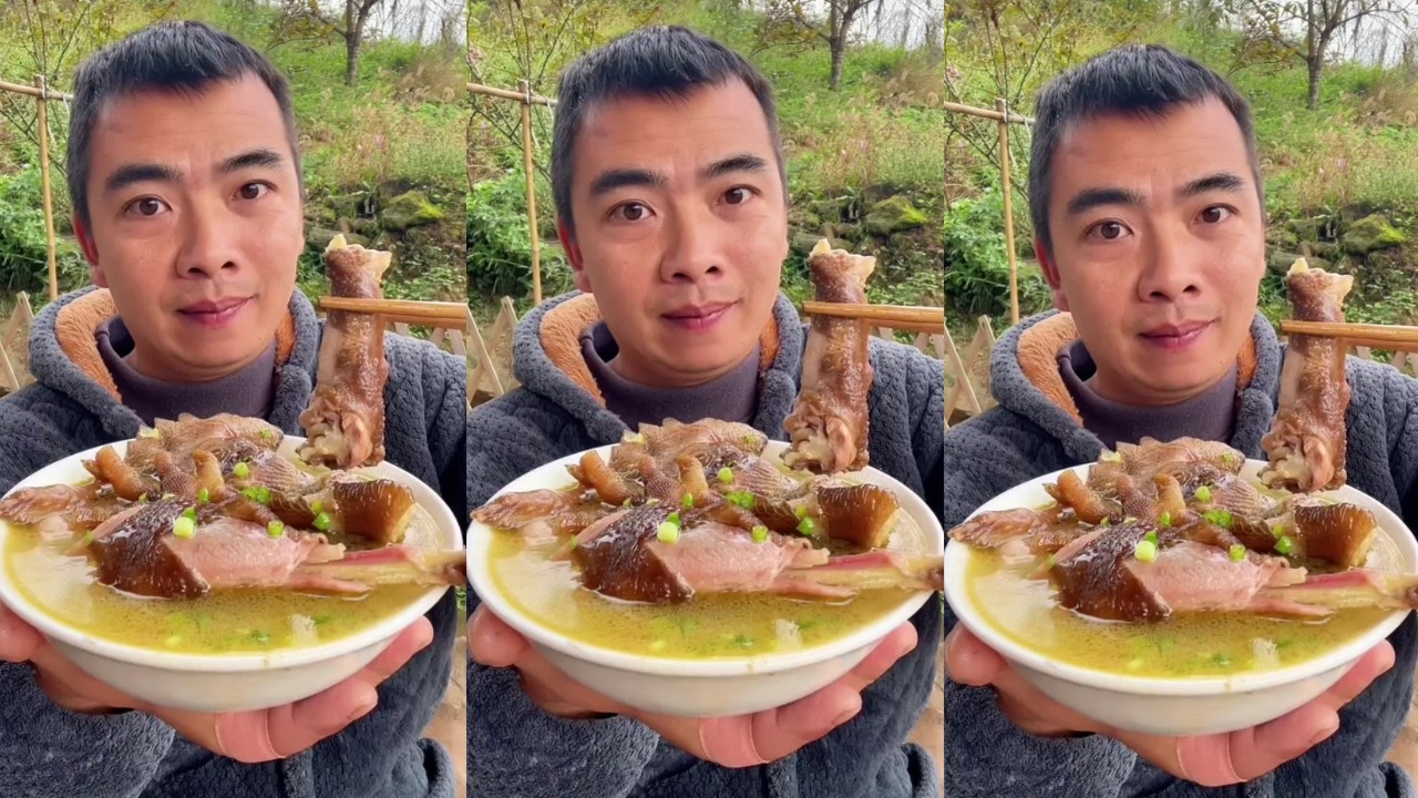 Farm Style Chicken Soup Mukbang | Comfort Food Eating Show 🌙 Rural Food ASMR