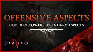 DIABLO 4 - OFFENSIVE DRUID LEGENDARY ASPECTS - Codex of Power, Diablo IV