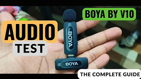 Boya BY V10 Audio Test | Unboxing, Review & Mic Quality Test | Outdoor Mic Test | Full Review