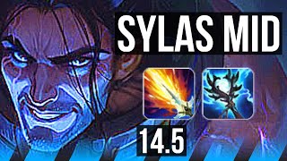 SYLAS vs ZED (MID) | 73% winrate, 8 solo kills, Legendary | KR Grandmaster | 14.5