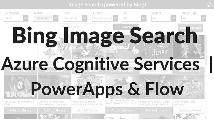 Bing Image Search API | Azure Cognitive Services | PowerApps & Flow