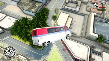 GTA SA Realistic Vehicle Deformation - Crash Testing Ep.83