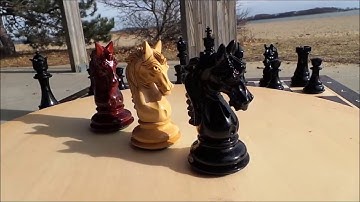 The French Warrior chess set from ChessBazaar