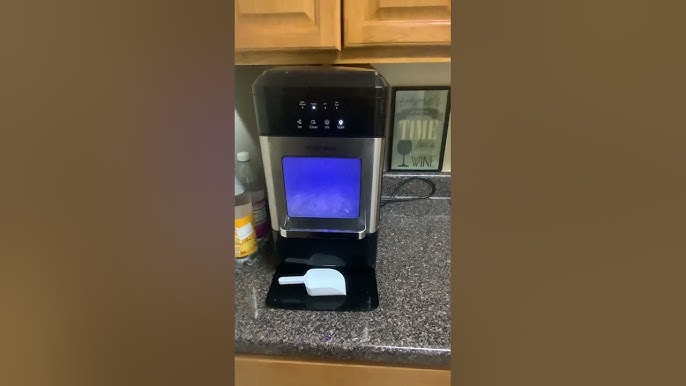 HiCOZY Nugget Ice Maker Countertop, Portable Compact Ice Maker