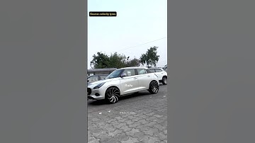 SWIFT 2024 modification लगा दिए 20 inches alloy wheel 🛞 😨😨 #swift #modification #maruti #shorts